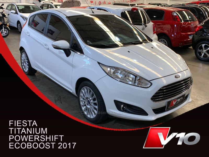 FIESTA 1.0 ECOBOOST TITANIUM HATCH 12V GASOLINA 4P AUTOMÁTICO - 2017 - CAXIAS DO SUL