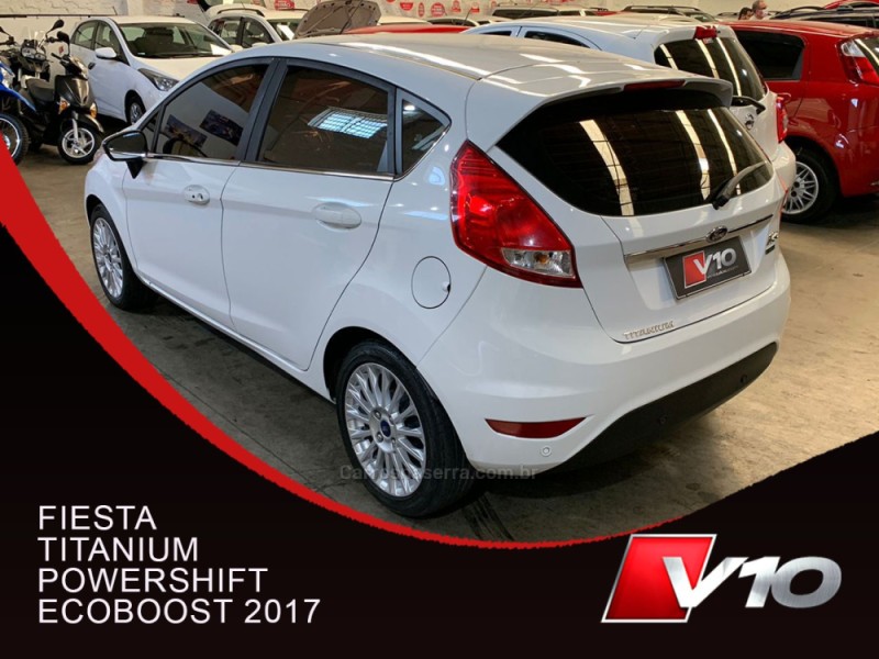 FIESTA 1.0 ECOBOOST TITANIUM HATCH 12V GASOLINA 4P AUTOMÁTICO - 2017 - CAXIAS DO SUL