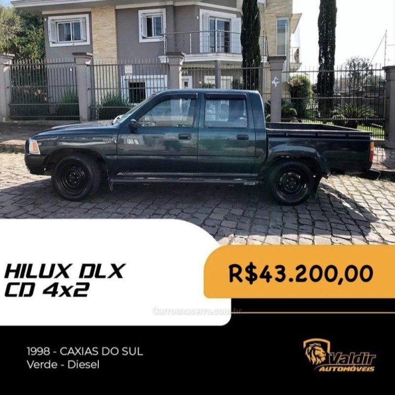 HILUX 2.8 DLX 4X4 CD 8V DIESEL 4P MANUAL - 1998 - CAXIAS DO SUL