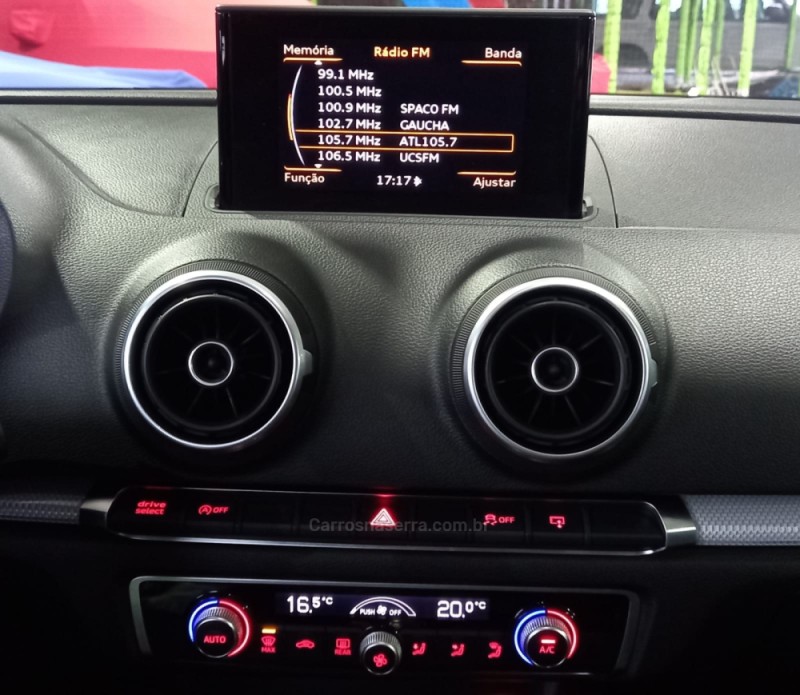 A3 2.0 TFSI SEDAN AMBITION 16V GASOLINA 4P S-TRONIC - 2016 - CAXIAS DO SUL