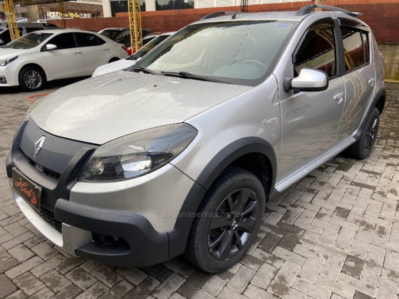 sandero 1.6 stepway 16v flex 4p manual 2012 canela