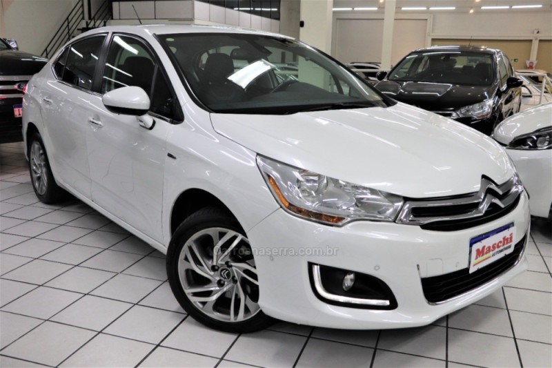 C4 LOUNGE 1.6 EXCLUSIVE 16V TURBO GASOLINA 4P AUTOMÁTICO - 2014 - CAXIAS DO SUL