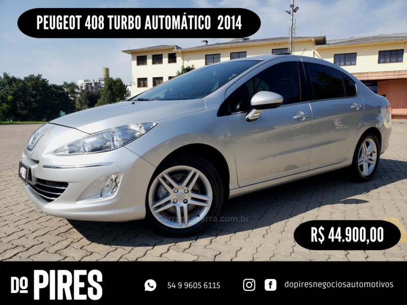 408 1.6 griffe 16v turbo gasolina 4p automatico 2014 caxias do sul