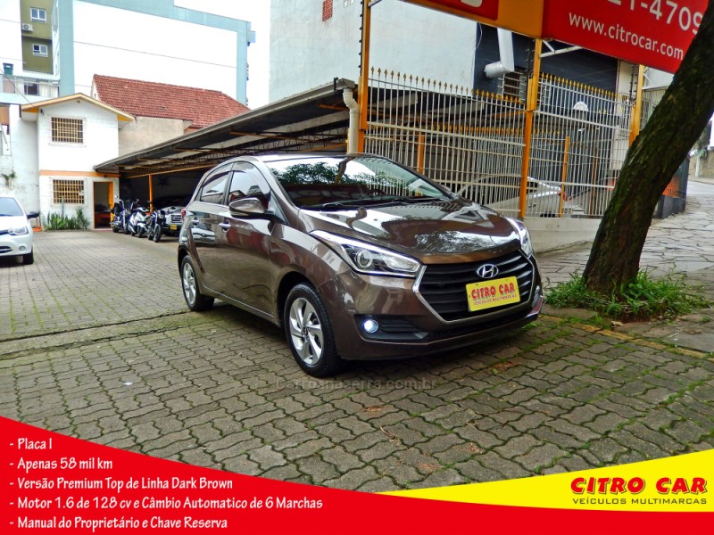 hb20 1.6 premium 16v flex 4p automatico 2016 caxias do sul