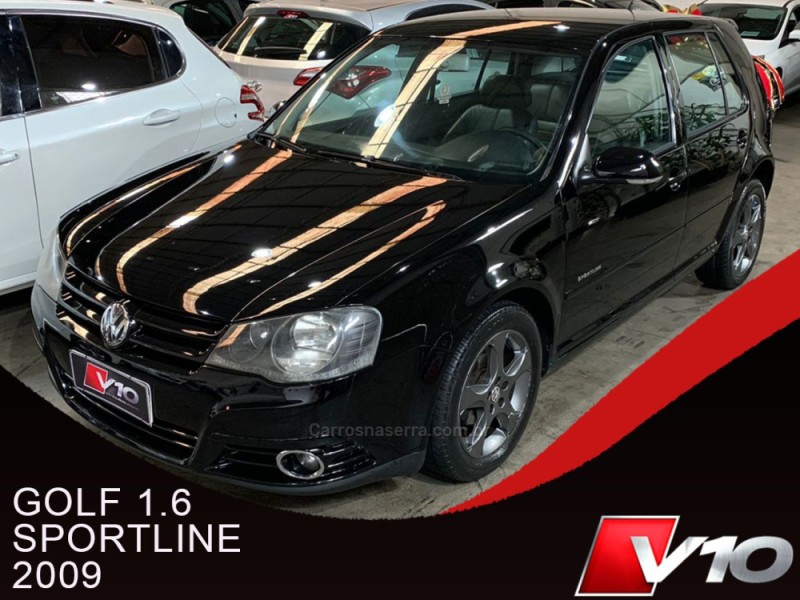 GOLF 1.6 MI SPORTLINE 8V FLEX 4P MANUAL - 2009 - CAXIAS DO SUL