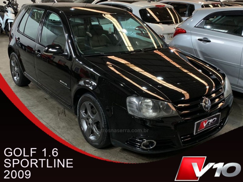 GOLF 1.6 MI SPORTLINE 8V FLEX 4P MANUAL - 2009 - CAXIAS DO SUL
