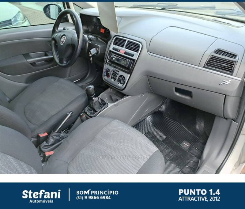 PUNTO 1.4 ATTRACTIVE 8V FLEX 4P MANUAL - 2012 - BOM PRINCíPIO