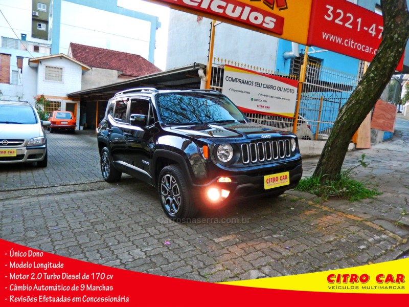 renegade 2.0 16v turbo diesel longitude 4p 4x4 automatico 2018 caxias do sul