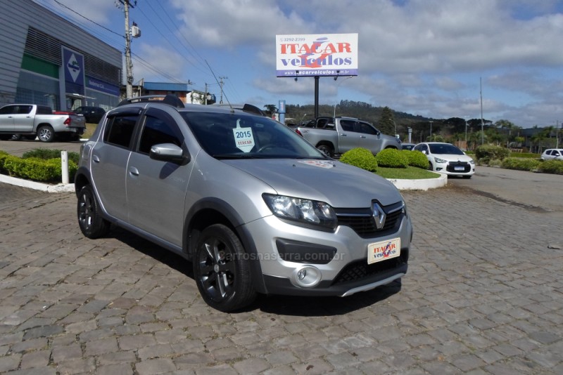 sandero 1.6 stepway 16v flex 4p manual 2015 flores da cunha
