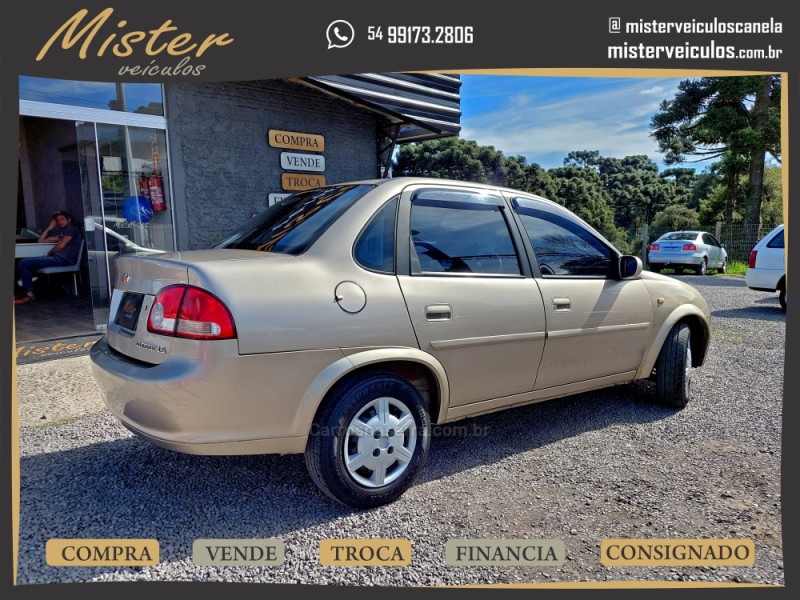 CLASSIC 1.0 MPFI LS 8V GASOLINA 4P MANUAL - 2013 - CANELA
