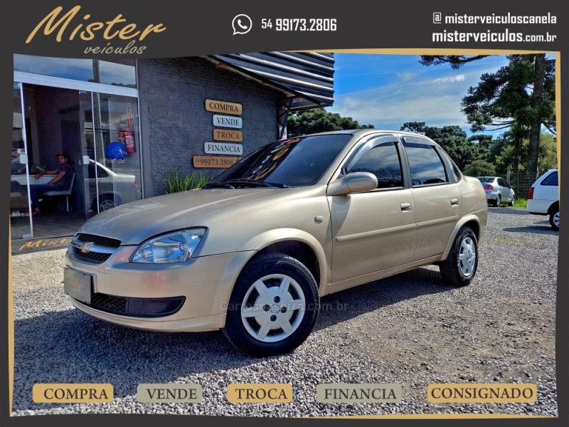 classic 1.0 mpfi ls 8v gasolina 4p manual 2013 canela