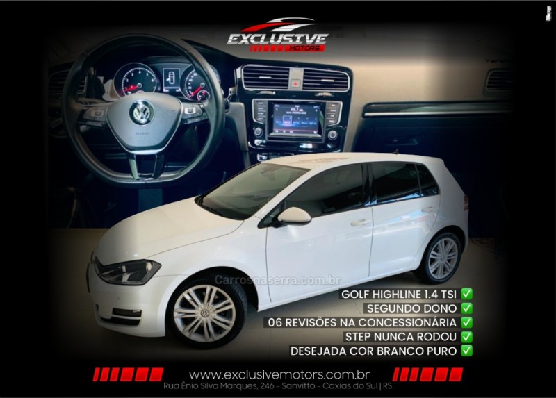 golf 1.4 tsi highline 16v gasolina 4p automatico 2014 caxias do sul