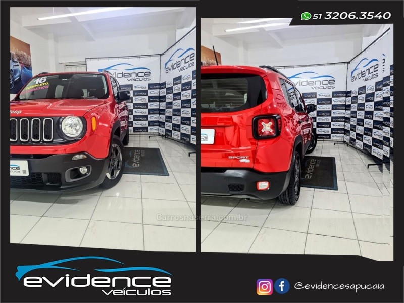 RENEGADE 1.8 16V FLEX SPORT 4P AUTOMÁTICO - 2016 - SAPUCAIA DO SUL