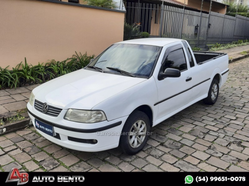 SAVEIRO 1.6 MI CS 8V GASOLINA 2P MANUAL G.III - 2004 - BENTO GONçALVES