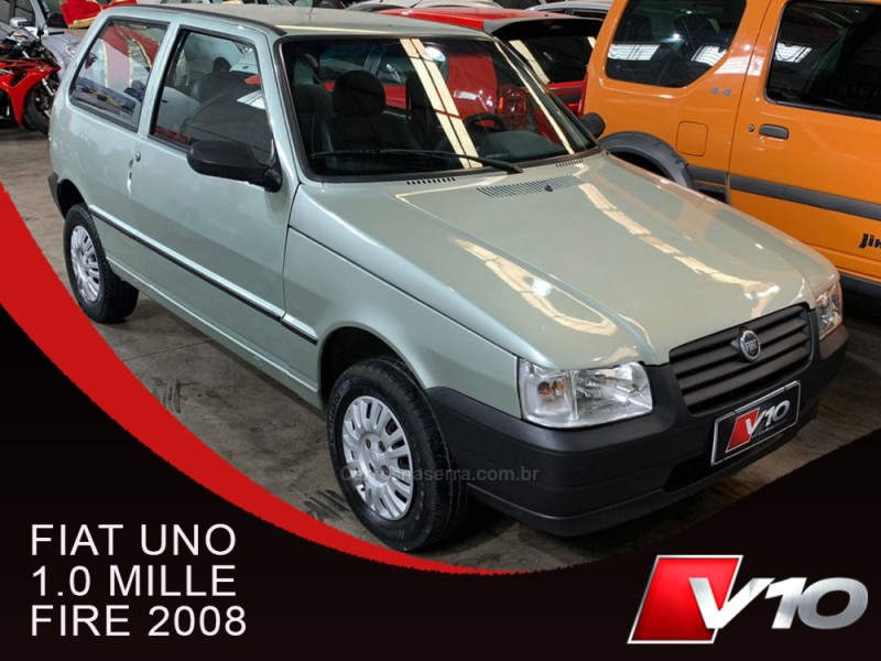 UNO 1.0 MPI MILLE FIRE 8V FLEX 2P MANUAL - 2008 - CAXIAS DO SUL