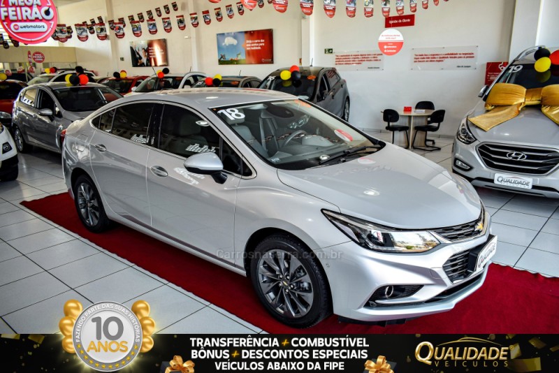 cruze 1.4 turbo ltz 16v flex 4p automatico 2018 santa cruz do sul