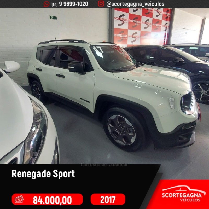 renegade 1.8 16v flex sport 4p automatico 2017 passo fundo