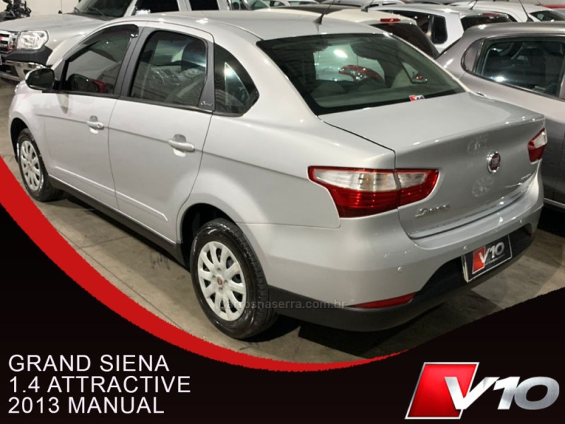 GRAND SIENA 1.4 MPI ATTRACTIVE 8V FLEX 4P MANUAL - 2013 - CAXIAS DO SUL