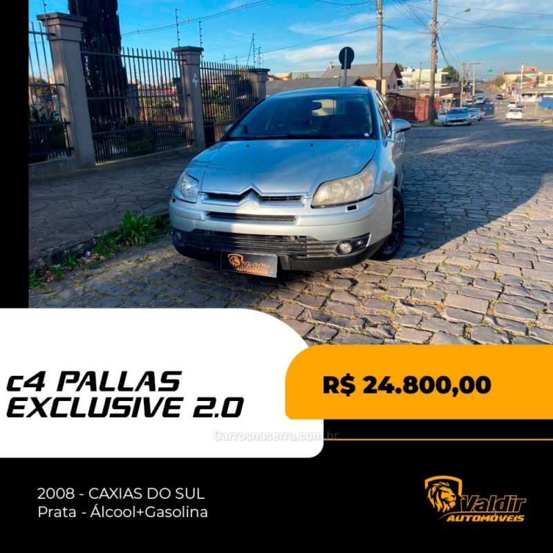 c4 2.0 exclusive pallas 16v flex 4p automatico 2008 caxias do sul