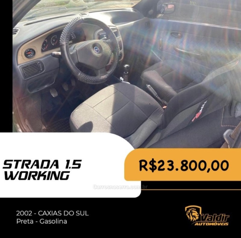 STRADA 1.5 MPI WORKING CS 8V GASOLINA 2P MANUAL - 2002 - CAXIAS DO SUL