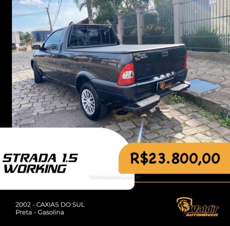 STRADA 1.5 MPI WORKING CS 8V GASOLINA 2P MANUAL - 2002 - CAXIAS DO SUL