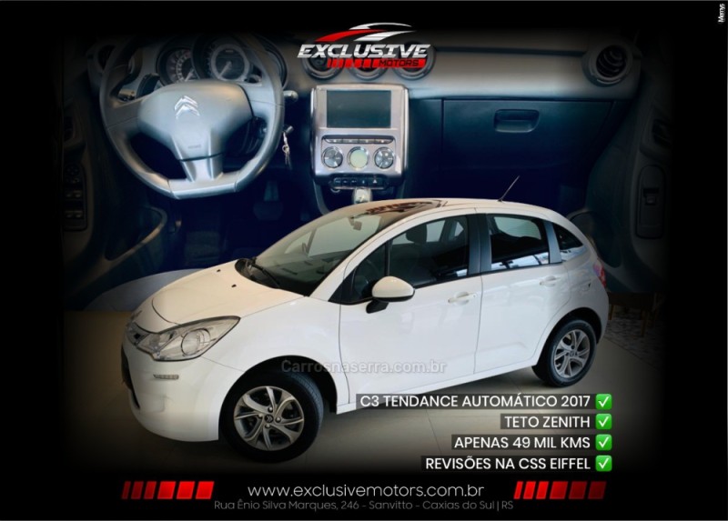 c3 1.6 tendance 16v flex 4p automatico 2017 caxias do sul