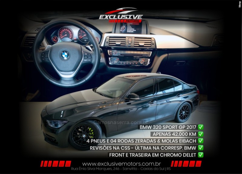 320i 2.0 gp 16v turbo active flex 4p automatico 2017 caxias do sul