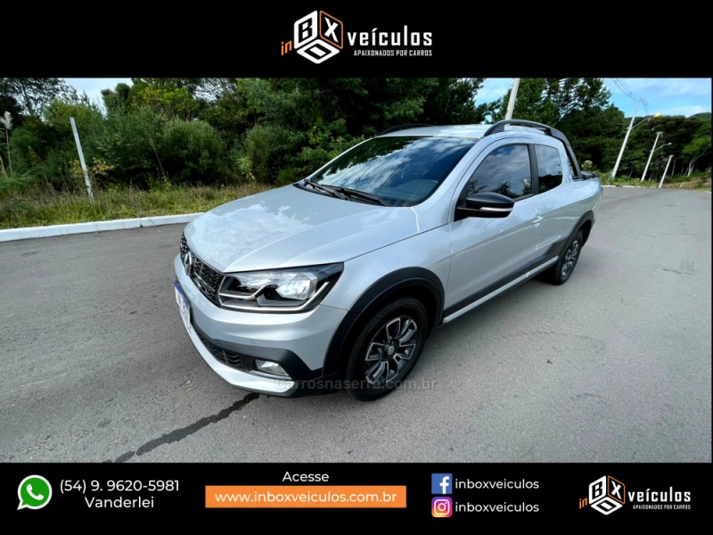 SAVEIRO 1.6 CROSS CD 16V FLEX 2P MANUAL 2021 - GRAMADO - Carros na Serra