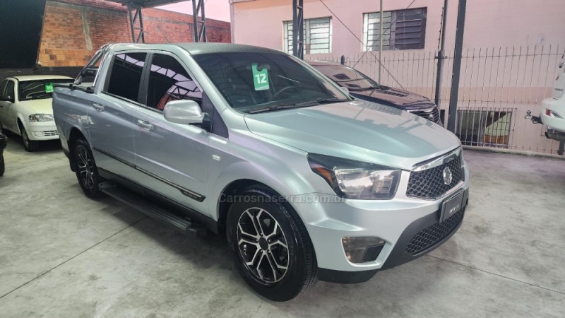 actyon sports 2.0 gls 4x4 cd 16v turbo intercooler diesel 4p automatico 2012 caxias do sul