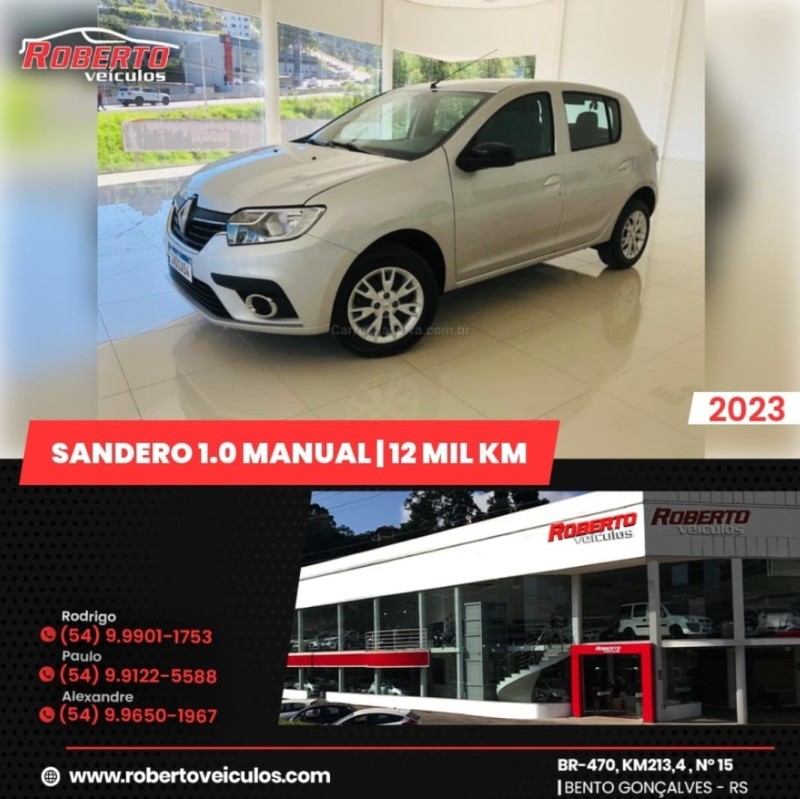 sandero 1.0 sedition 12v flex 4p manual 2023 bento goncalves