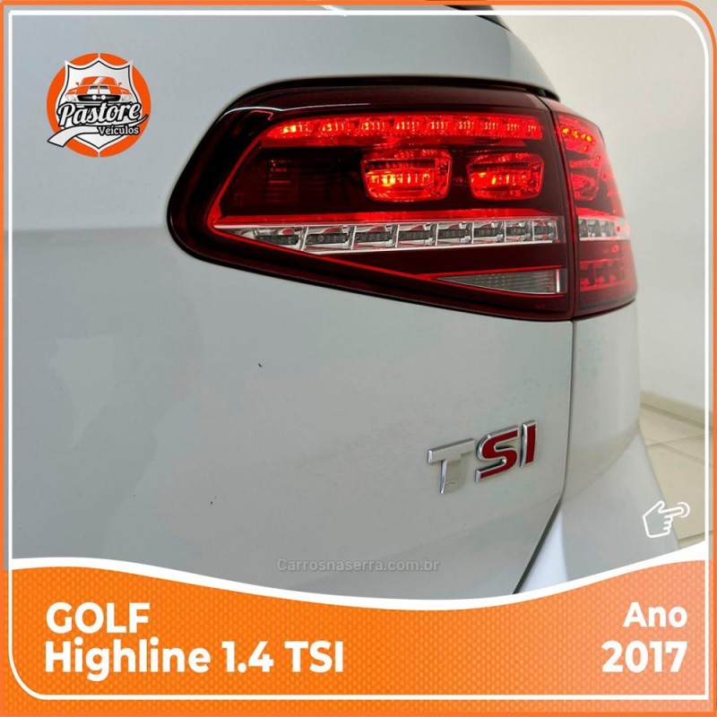 GOLF 1.4 TSI HIGHLINE 16V GASOLINA 4P AUTOMÁTICO - 2017 - VACARIA