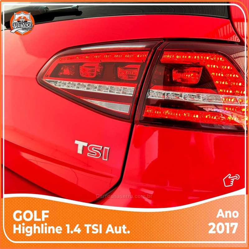 GOLF 1.4 TSI HIGHLINE 16V TOTAL FLEX 4P TIPTRONIC - 2017 - VACARIA