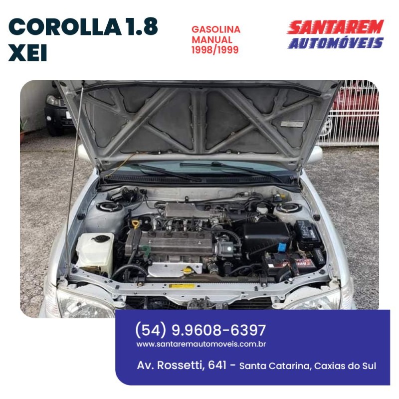 COROLLA 1.8 XEI 16V GASOLINA 4P MANUAL - 1999 - CAXIAS DO SUL