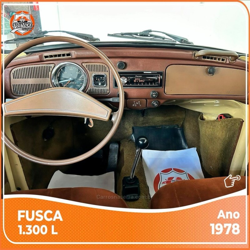 FUSCA 1.3 L 8V GASOLINA 2P MANUAL - 1978 - VACARIA